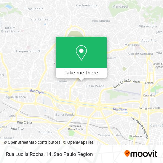 Rua Lucila Rocha, 14 map