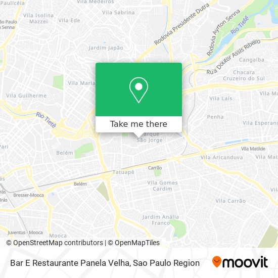 Bar E Restaurante Panela Velha map
