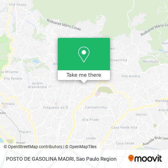 POSTO DE GASOLINA MADRI map