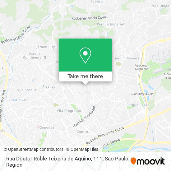 Rua Doutor Roble Teixeira de Aquino, 111 map
