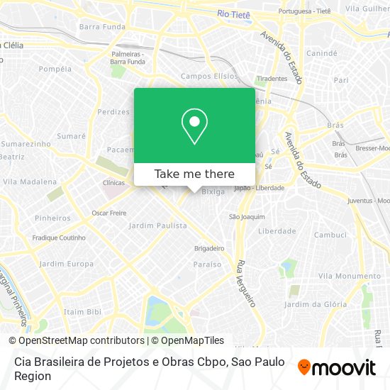 Cia Brasileira de Projetos e Obras Cbpo map