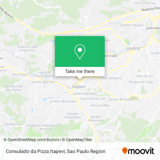 Consulado da Pizza Itapevi map