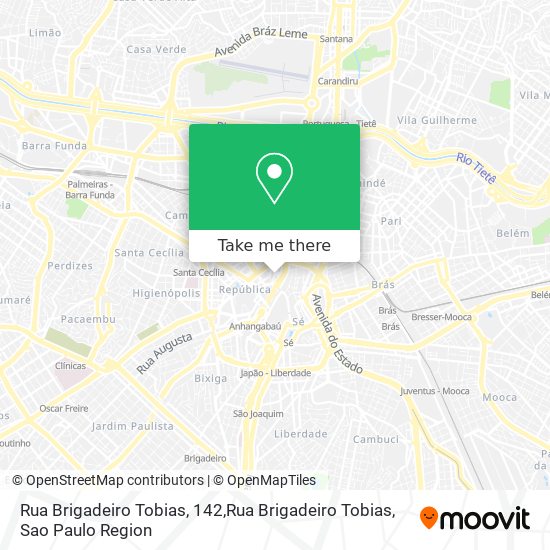 Rua Brigadeiro Tobias, 142,Rua Brigadeiro Tobias map
