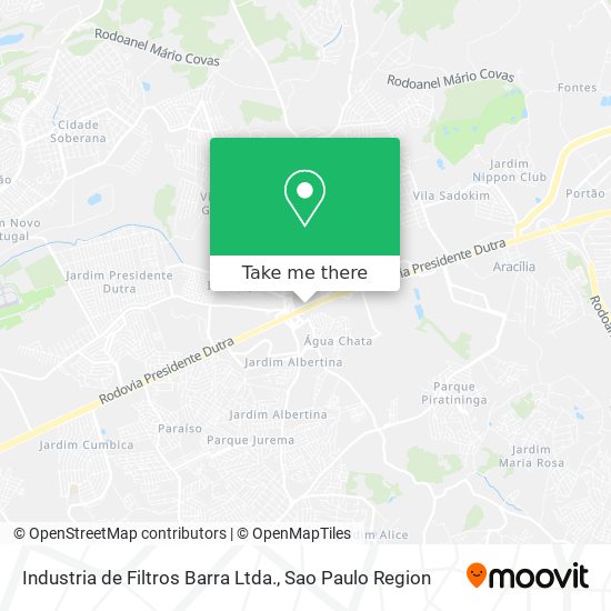 Mapa Industria de Filtros Barra Ltda.