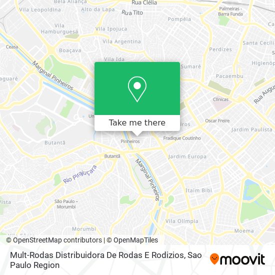 Mapa Mult-Rodas Distribuidora De Rodas E Rodizios