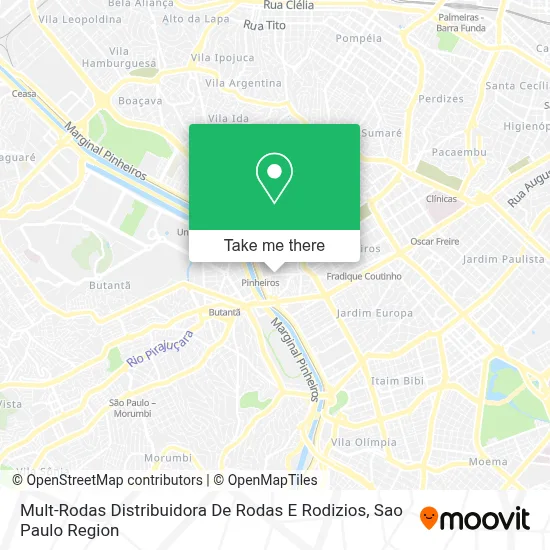 Mult-Rodas Distribuidora De Rodas E Rodizios map