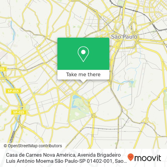 Casa de Carnes Nova América, Avenida Brigadeiro Luís Antônio Moema São Paulo-SP 01402-001 map