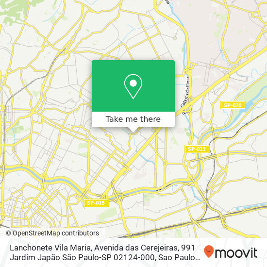 Lanchonete Vila Maria, Avenida das Cerejeiras, 991 Jardim Japão São Paulo-SP 02124-000 map