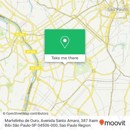 Martelinho de Ouro, Avenida Santo Amaro, 387 Itaim Bibi São Paulo-SP 04506-000 map