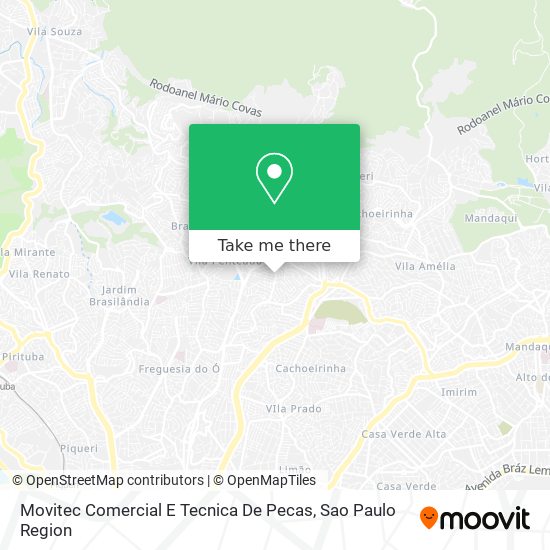 Movitec Comercial E Tecnica De Pecas map