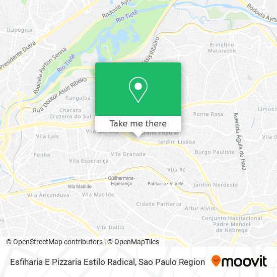 Esfiharia E Pizzaria Estilo Radical map