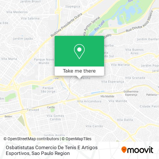 Osbatistutas Comercio De Tenis E Artigos Esportivos map