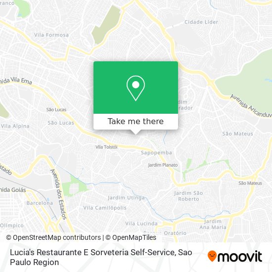 Lucia's Restaurante E Sorveteria Self-Service map