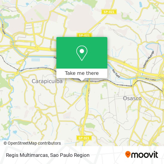 Regis Multimarcas map