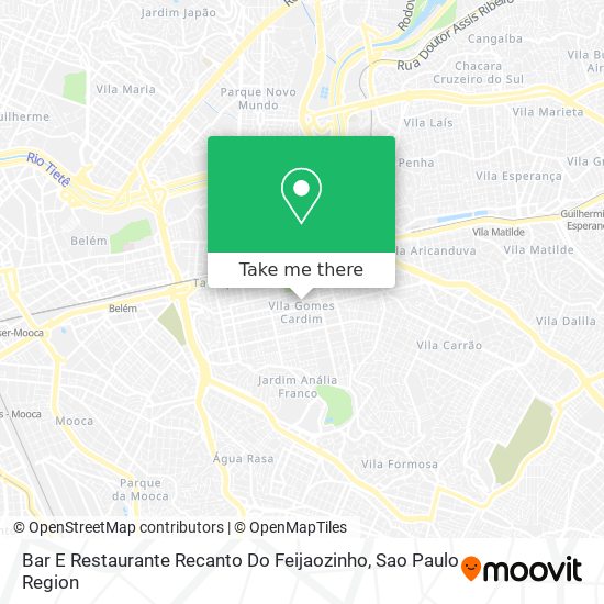 Mapa Bar E Restaurante Recanto Do Feijaozinho