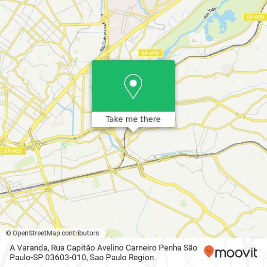 A Varanda, Rua Capitão Avelino Carneiro Penha São Paulo-SP 03603-010 map