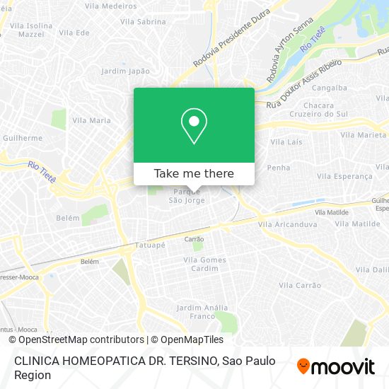 Mapa CLINICA HOMEOPATICA DR. TERSINO