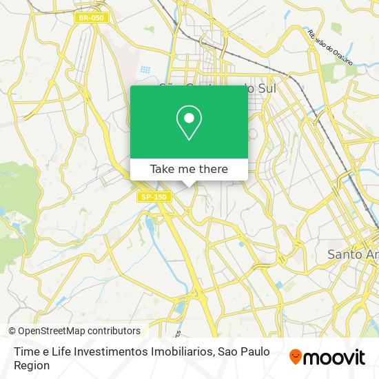 Mapa Time e Life Investimentos Imobiliarios