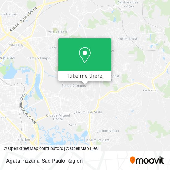 Mapa Agata Pizzaria