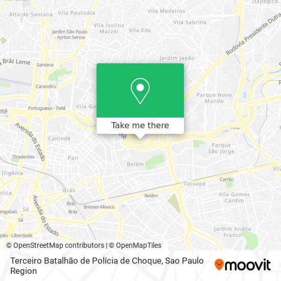 Terceiro Batalhão de Polícia de Choque map