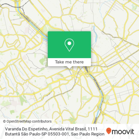 Mapa Varanda Do Espetinho, Avenida Vital Brasil, 1111 Butantã São Paulo-SP 05503-001