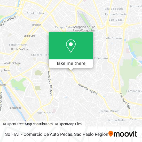 Mapa So FIAT - Comercio De Auto Pecas