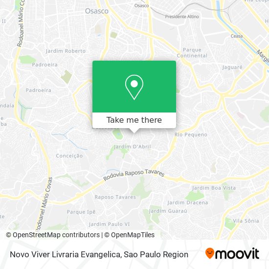 Novo Viver Livraria Evangelica map