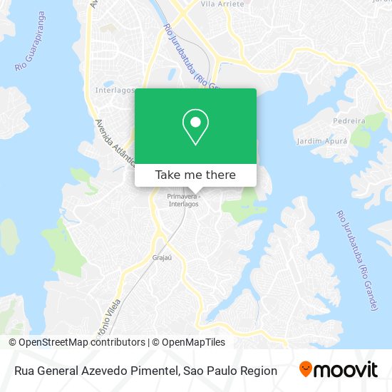 Mapa Rua General Azevedo Pimentel
