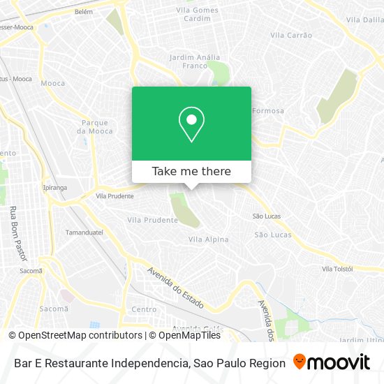 Mapa Bar E Restaurante Independencia