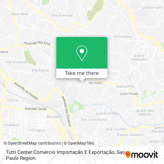 Mapa Tutti Center Comércio Importação E Exportação