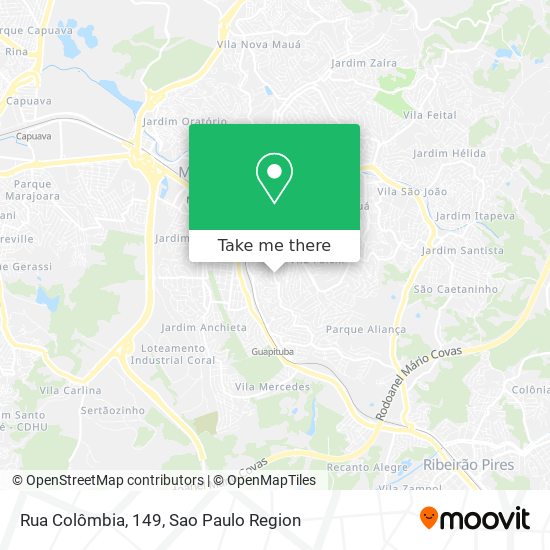 Mapa Rua Colômbia, 149