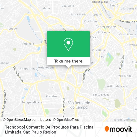 Tecnopool Comercio De Produtos Para Piscina Limitada map