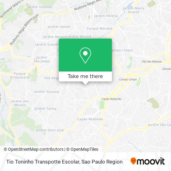Tio Toninho Transpotte Escolar map