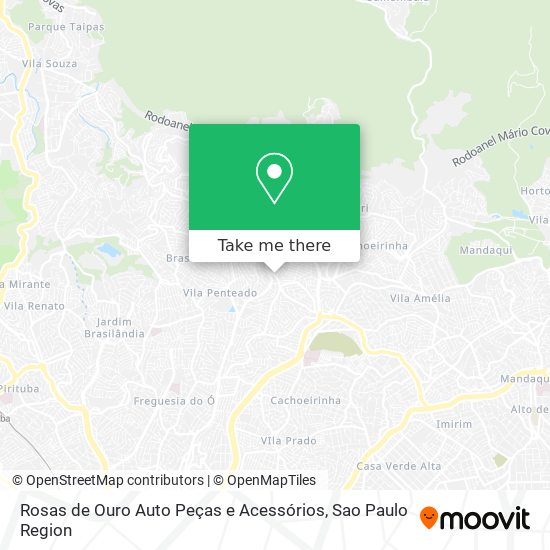 Mapa Rosas de Ouro Auto Peças e Acessórios