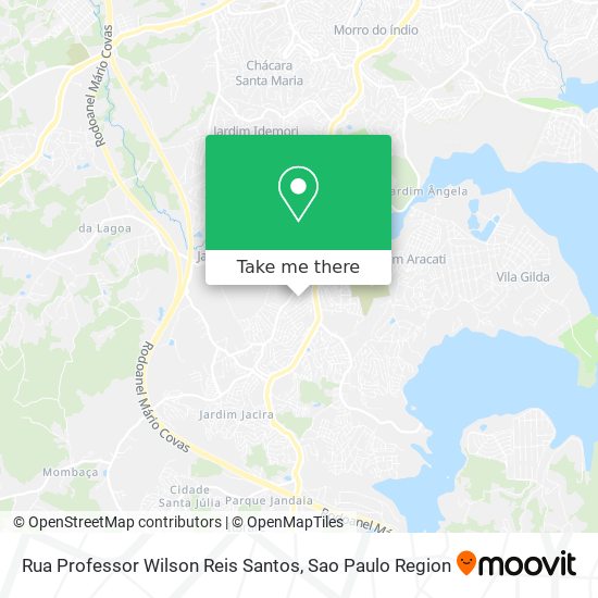 Mapa Rua Professor Wilson Reis Santos