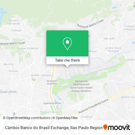 Câmbio Banco do Brasil Exchange map