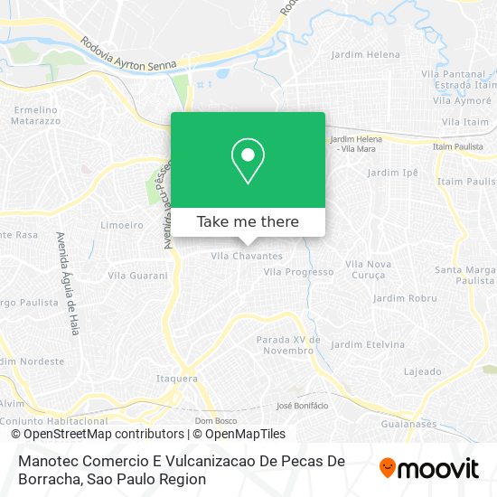 Manotec Comercio E Vulcanizacao De Pecas De Borracha map