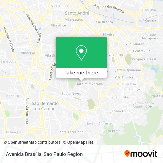 Avenida Brasília map