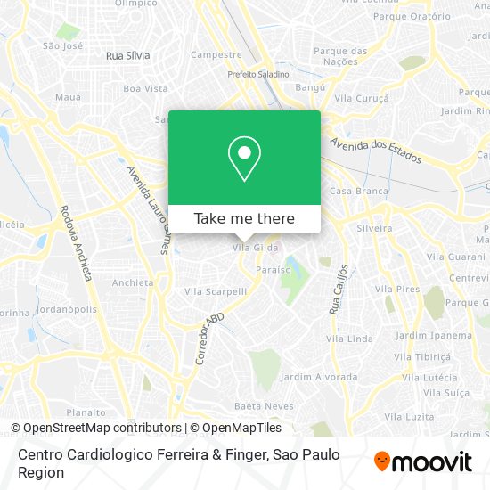 Centro Cardiologico Ferreira & Finger map