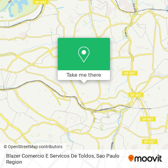 Blazer Comercio E Servicos De Toldos map