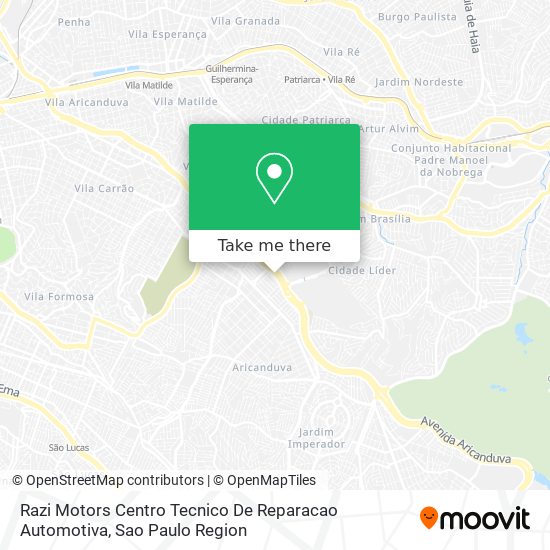 Razi Motors Centro Tecnico De Reparacao Automotiva map