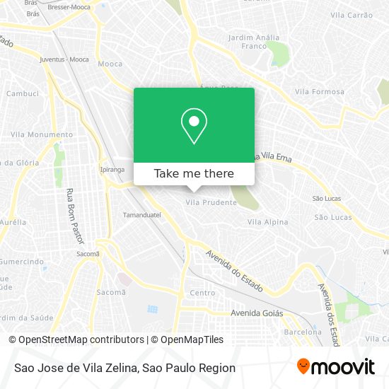Mapa Sao Jose de Vila Zelina