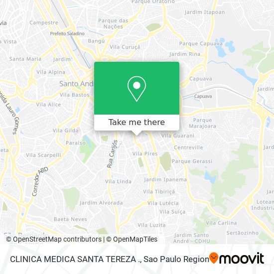 CLINICA MEDICA SANTA TEREZA . map