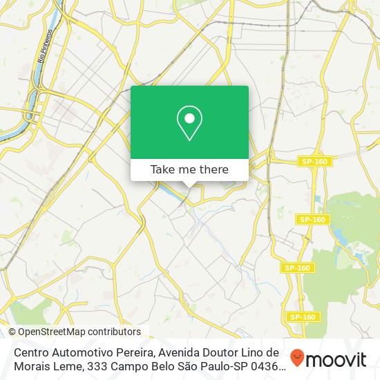 Centro Automotivo Pereira, Avenida Doutor Lino de Morais Leme, 333 Campo Belo São Paulo-SP 04360-001 map