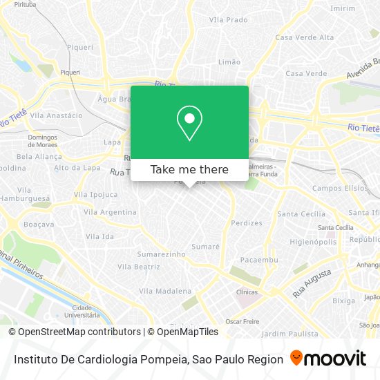 Instituto De Cardiologia Pompeia map