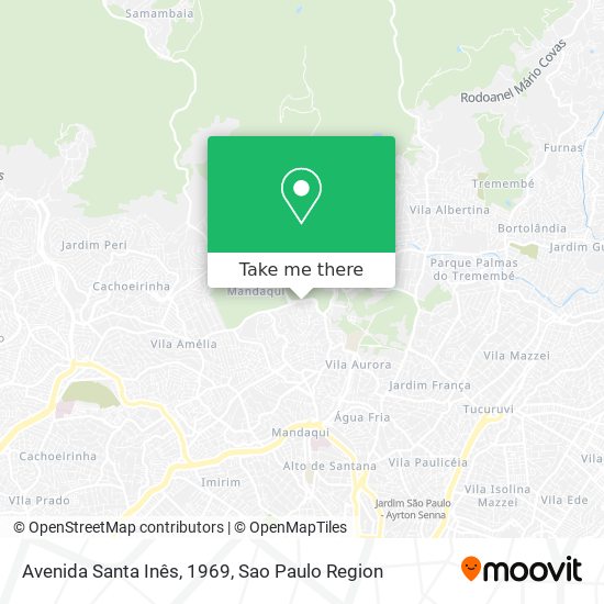 Avenida Santa Inês, 1969 map