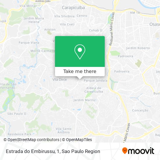 Estrada do Embirussu, 1 map