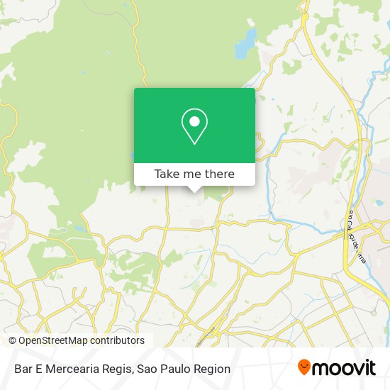 Mapa Bar E Mercearia Regis
