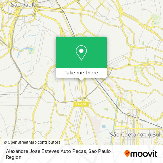 Mapa Alexandre Jose Esteves Auto Pecas