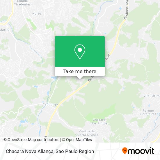 Chacara Nova Aliança map